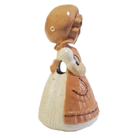 SITTRE Vintage Ceramic Burlap Rag Doll Utensil Holder & Salt Pepper Shakers EUC - Picture 7 of 16